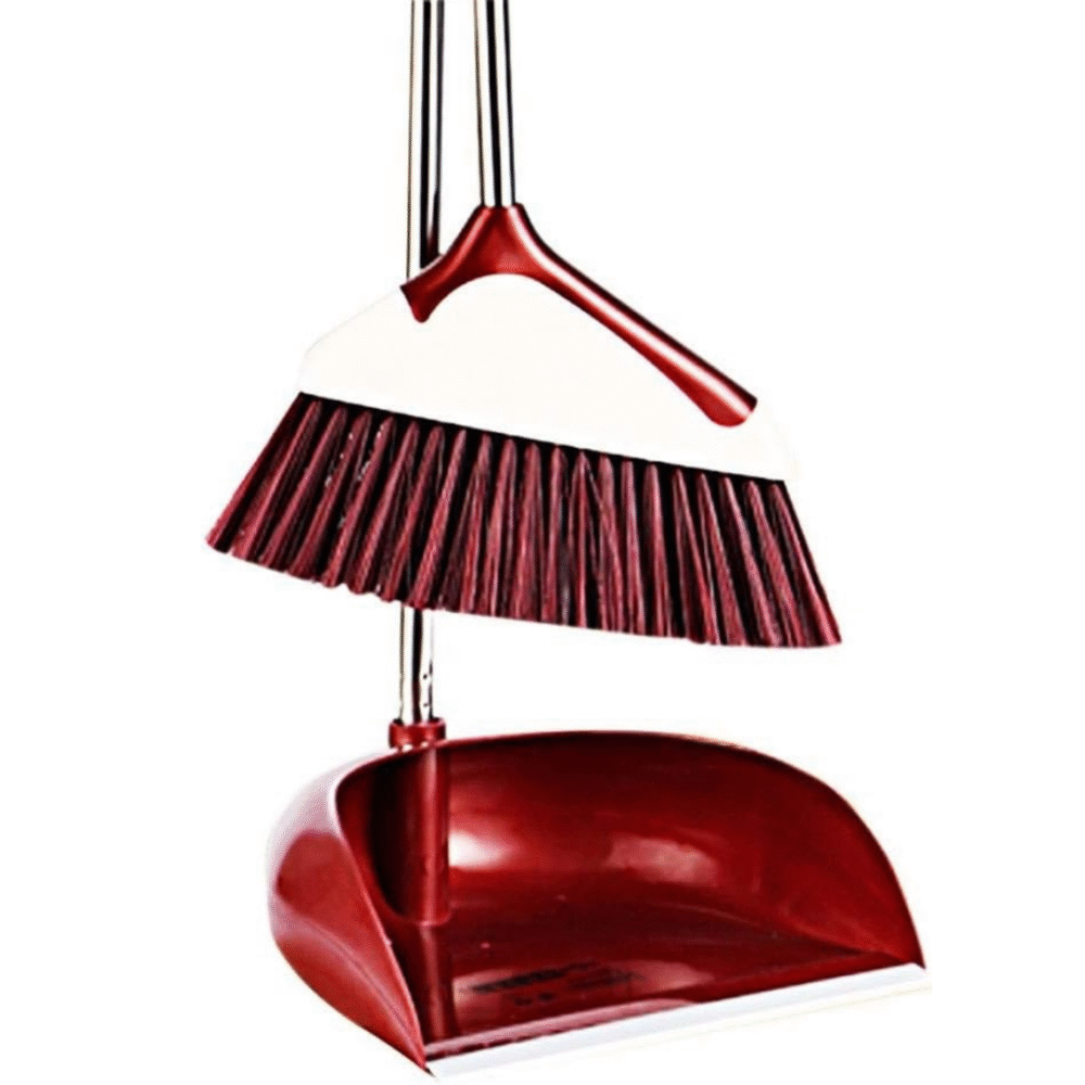 BNJWJZS Compact Broom & Dustpan Set – Stainless Steel Handle Combo | Wiloria