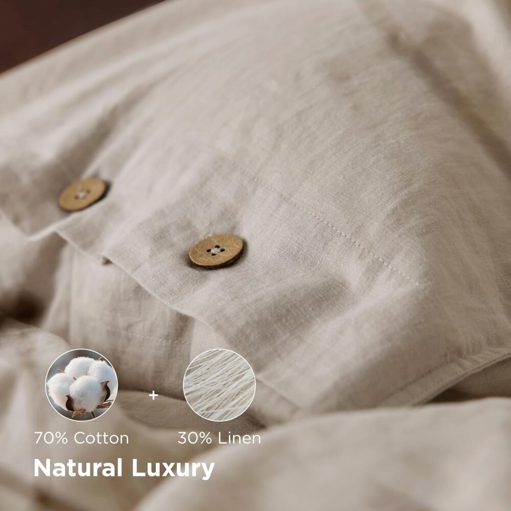 Bedsure Linen Duvet Cover – Comfort & Style in One Set | Wiloria - Image 4