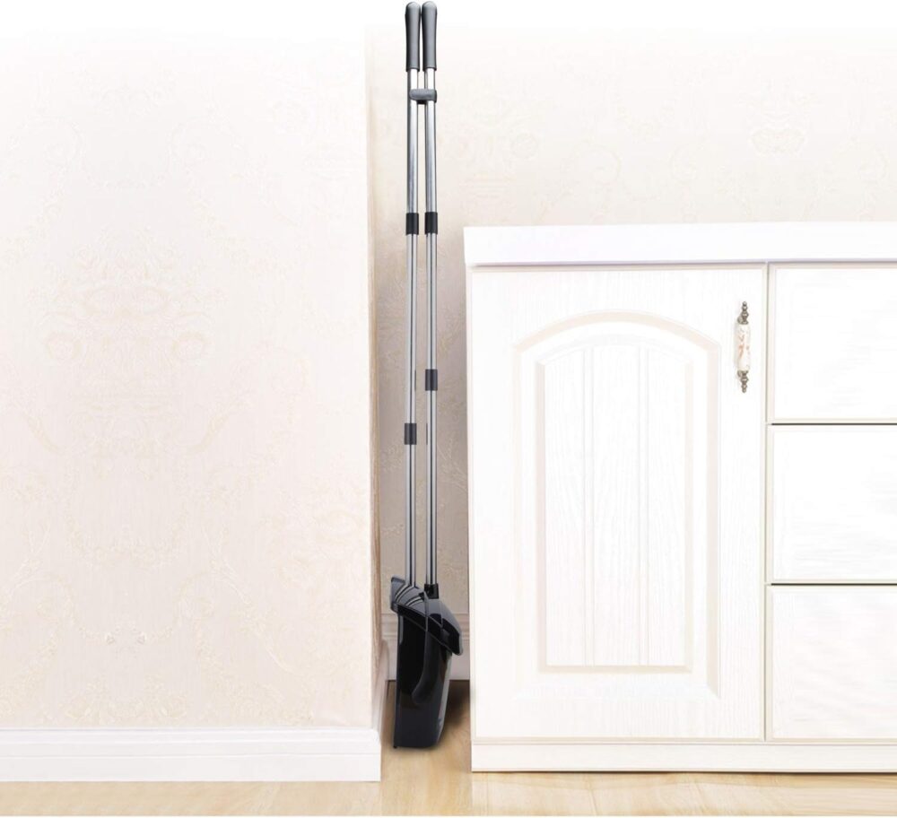 Beimu Upright Broom and Dustpan Set with Lid – Long Handle, Indoor Use| Wiloria - Image 3
