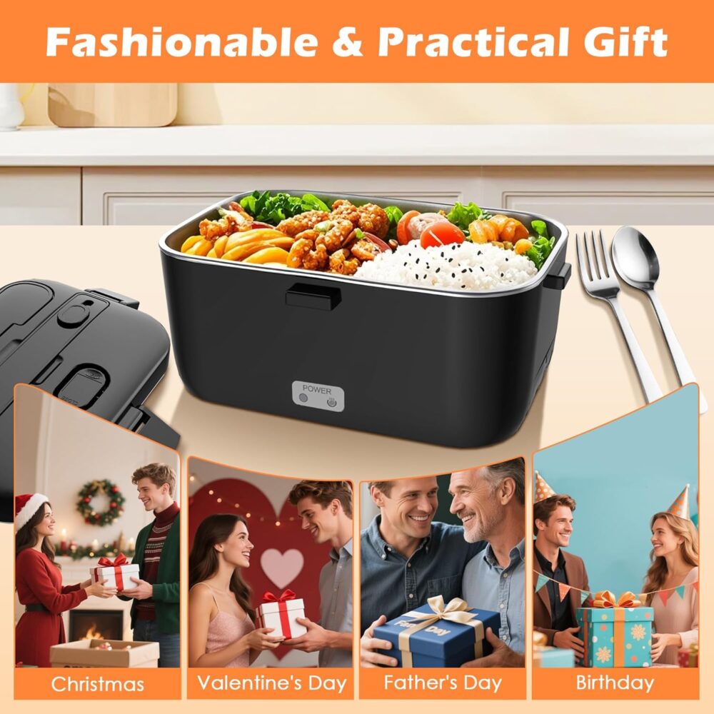 Electric Lunch Box 100W – Portable Heated Food Warmer (1.8L) | Wiloria - Image 7