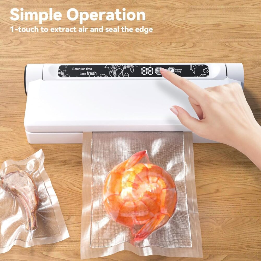 GJX Vacuum Sealer Machine – 75KPA Suction, 20 Bags Included  | Wiloria - Image 3