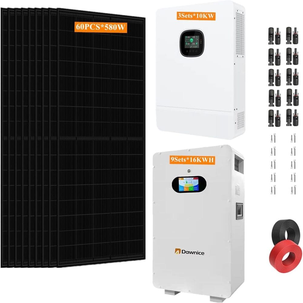 Go Fully Off-Grid with Dawnice 30KW Solar Power System 🔋☀️  | Wiloria