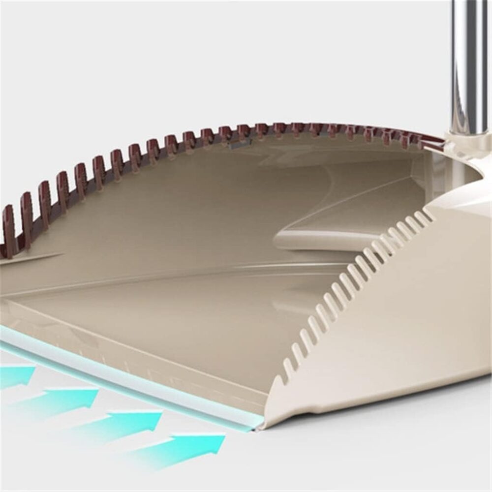 HIONJIN 3pcs Long Handle Broom & Dustpan Set – Soft Floor Cleaning Kit  | Wiloria