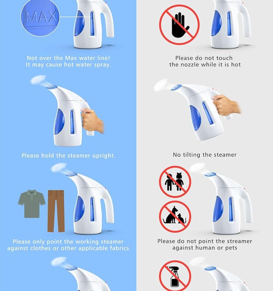 HiLIFE Handheld Clothes Steamer – 240ml, 700W Power | Wiloria