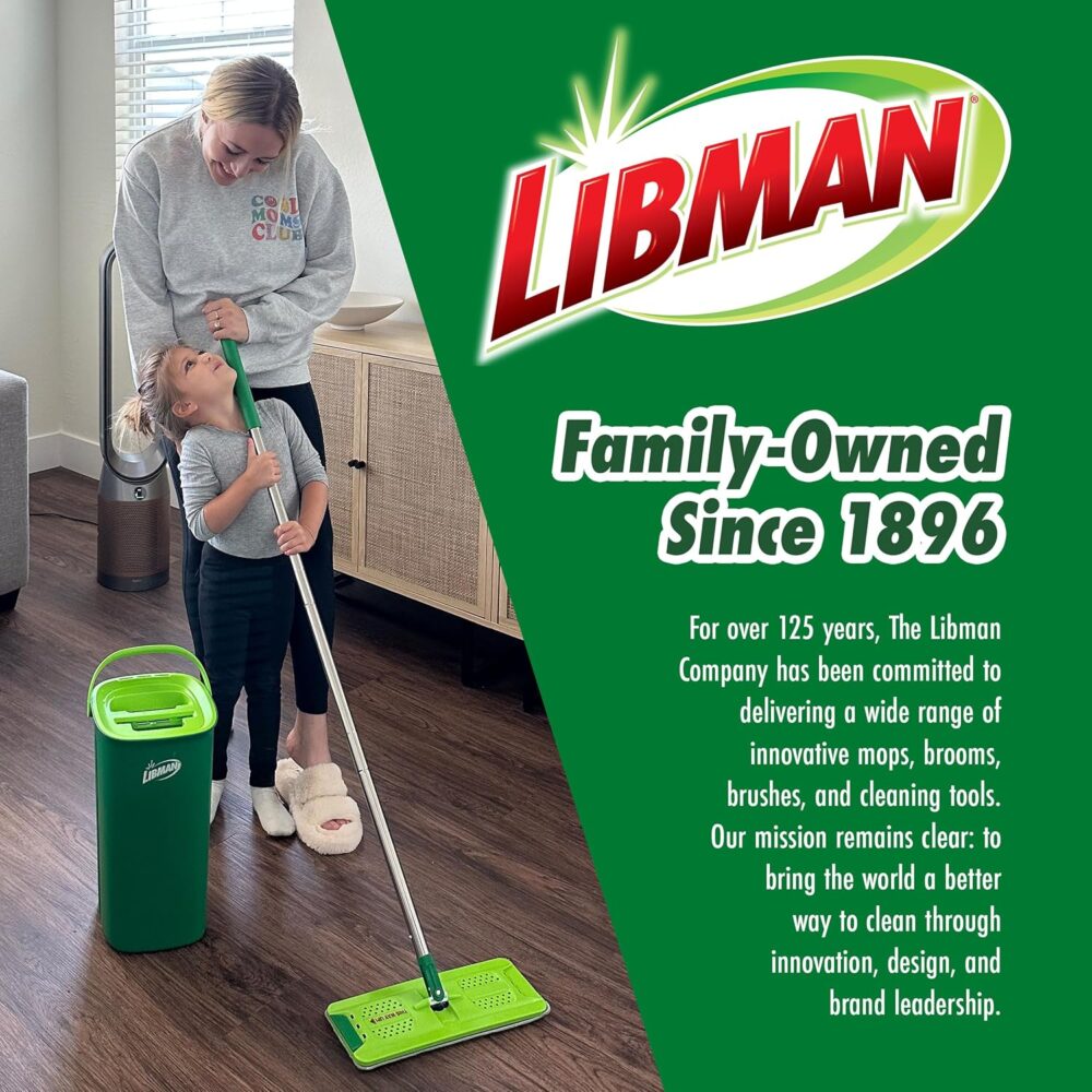 Libman Rinse 'n Wring Mop Set – Dual Chamber, Microfiber Pads | Wiloria - Image 6