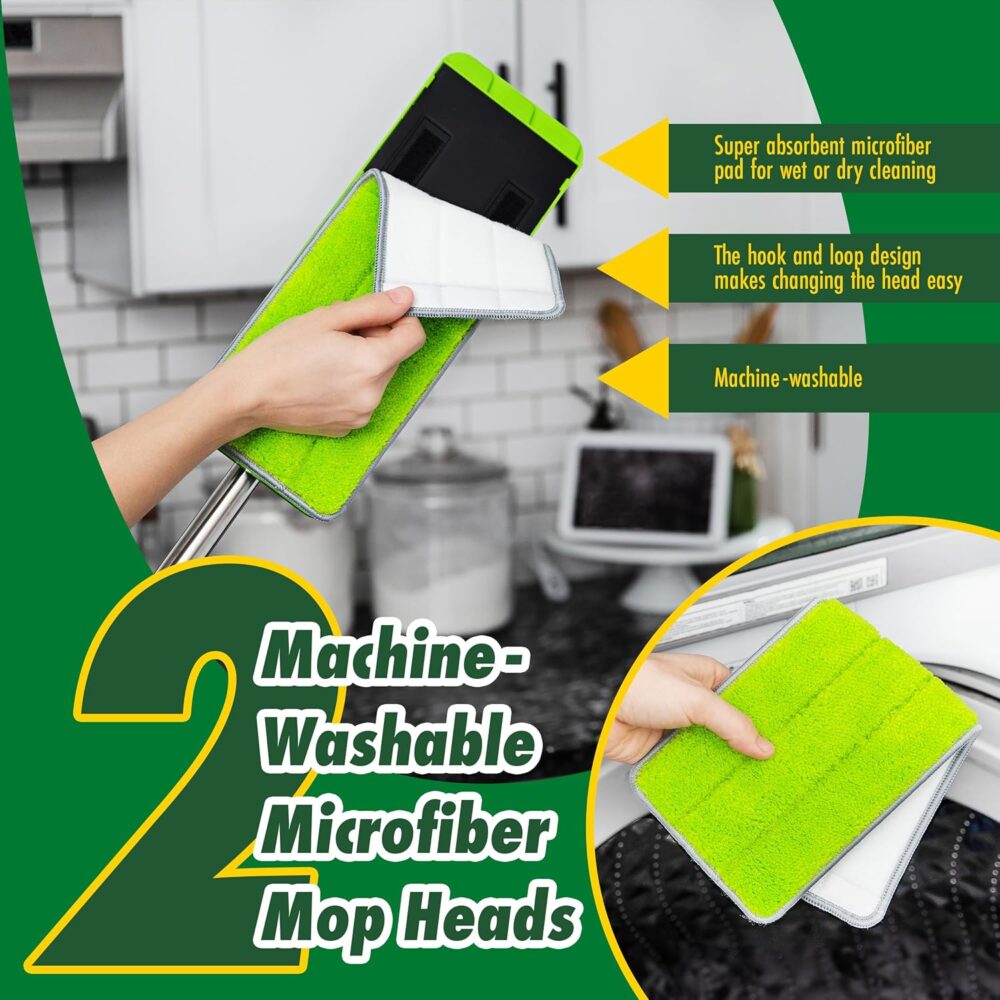 Libman Rinse 'n Wring Mop Set – Dual Chamber, Microfiber Pads | Wiloria - Image 4