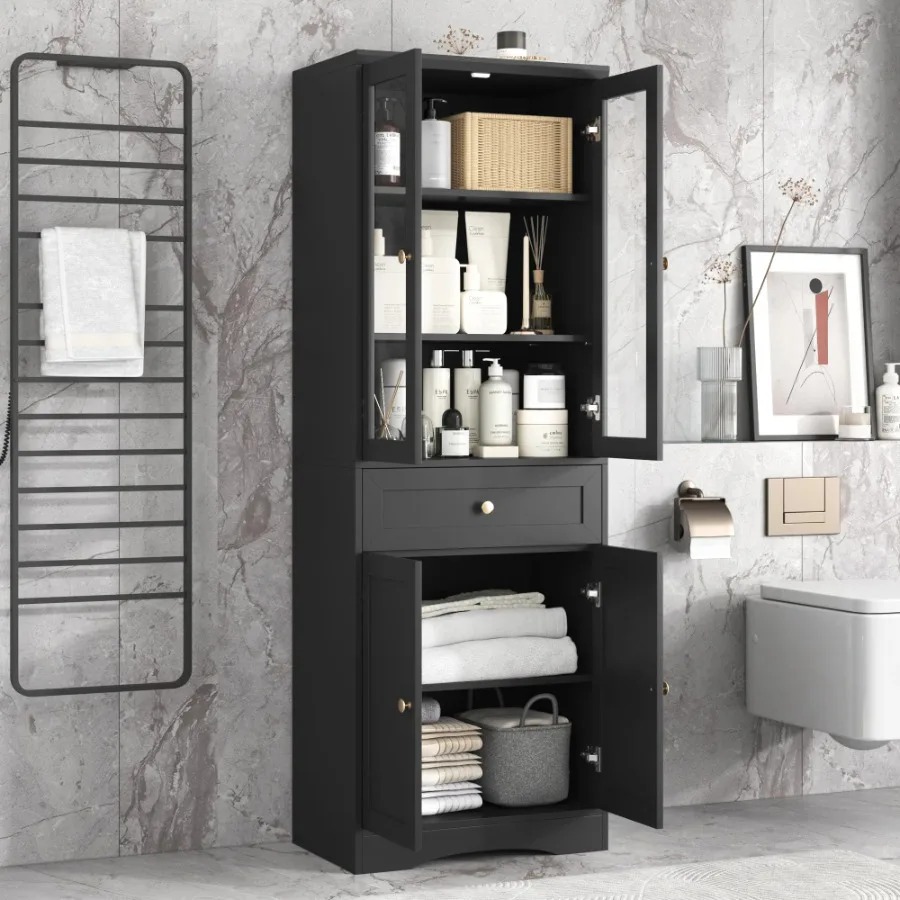 Maximize Your Bathroom Space with a Stylish & Functional Tall Storage Cabinet | Wiloria