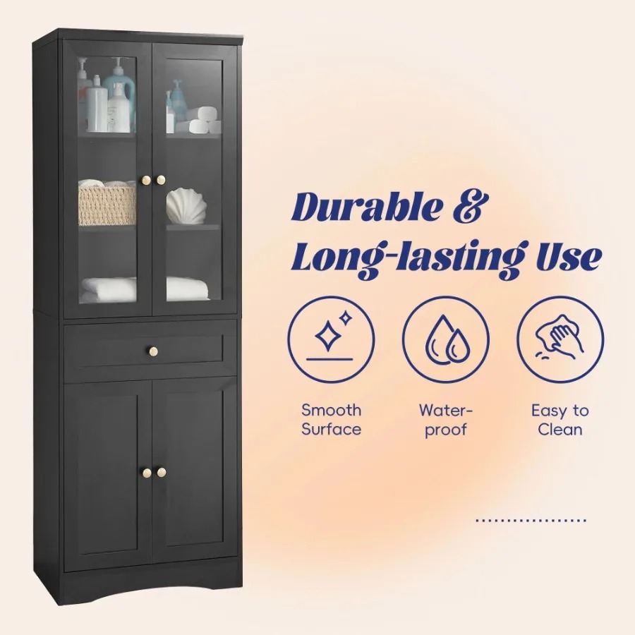 Maximize Your Bathroom Space with a Stylish & Functional Tall Storage Cabinet | Wiloria