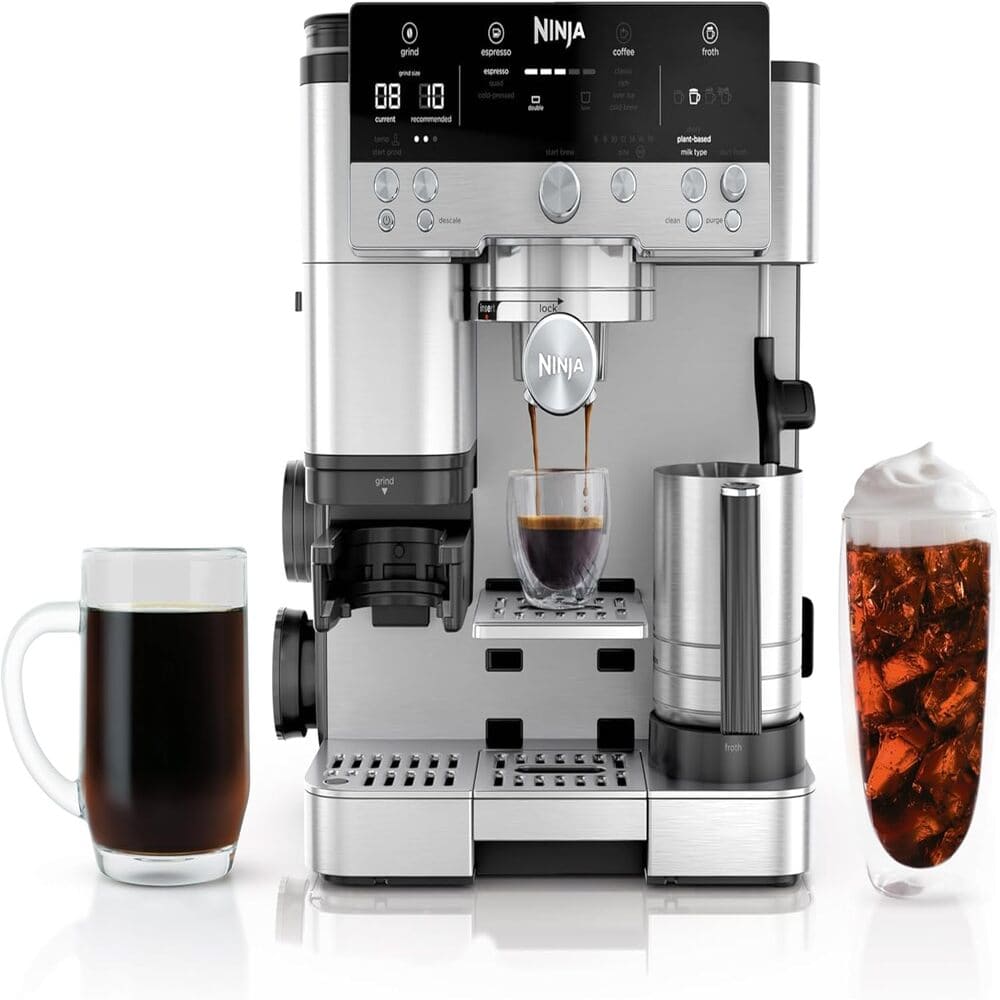Ninja Espresso Machine & Coffee Maker – 3-in-1 Luxe Café System with Grinder & Milk Frother  | Wiloria