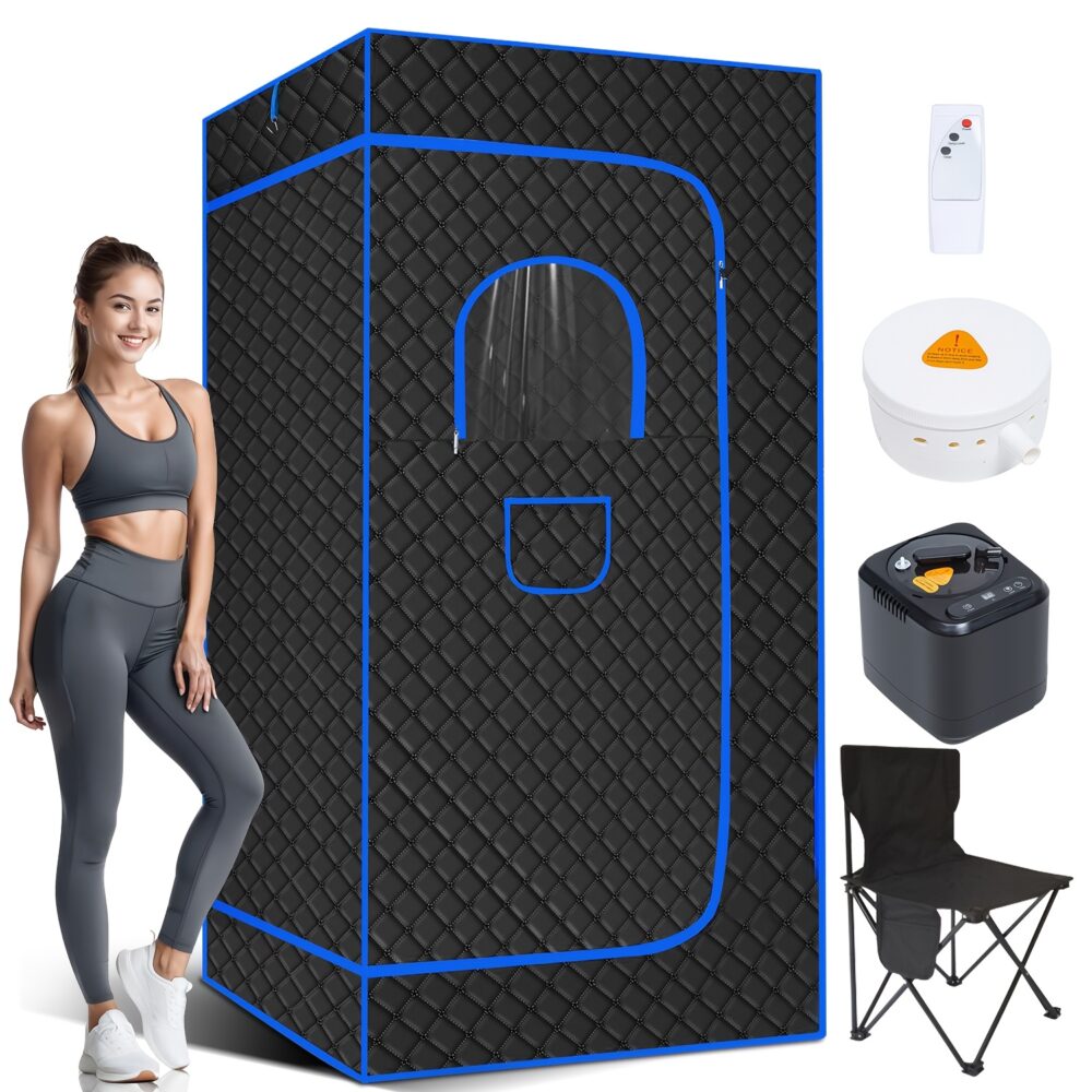 Portable Home Sauna Box with Steam Generator & Remote Control – Full Body Spa Tent  | Wiloria