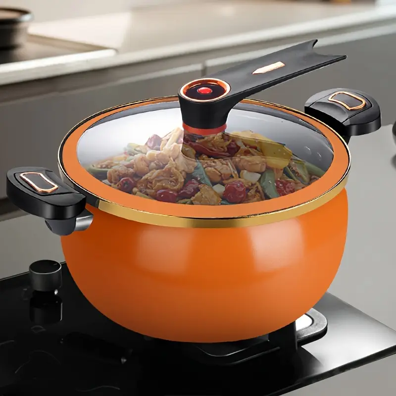 1.85-Gallon Heavy-Duty Iron Stock Pot & Dutch Oven – 26cm Multi-Functional Cooker with Lid| Wiloria