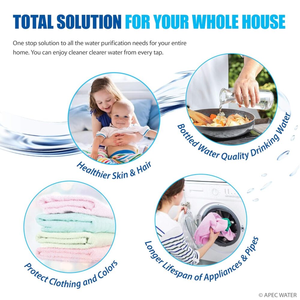 APEC TO-SOLUTION-10 Whole House Water Filter & Salt-Free Softener | Wiloria