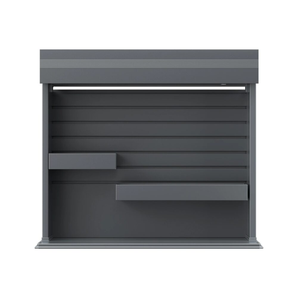 Electric Pull Down Cabinet Organizer with Touch Switch, LED Lights & Stainless Steel Construction | Wiloria