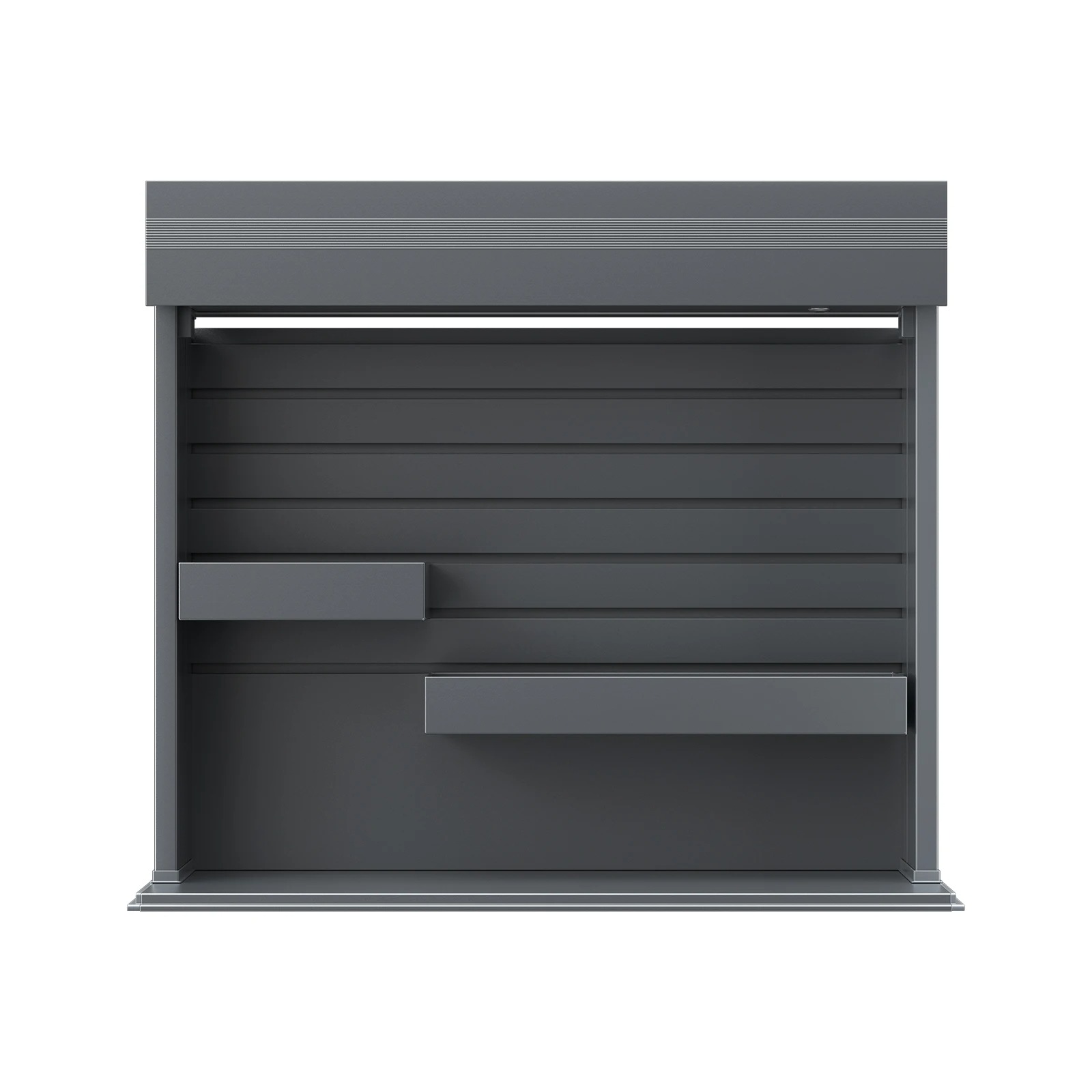 Electric Pull Down Cabinet Organizer with Touch Switch, LED Lights & Stainless Steel Construction | Wiloria - Image 2