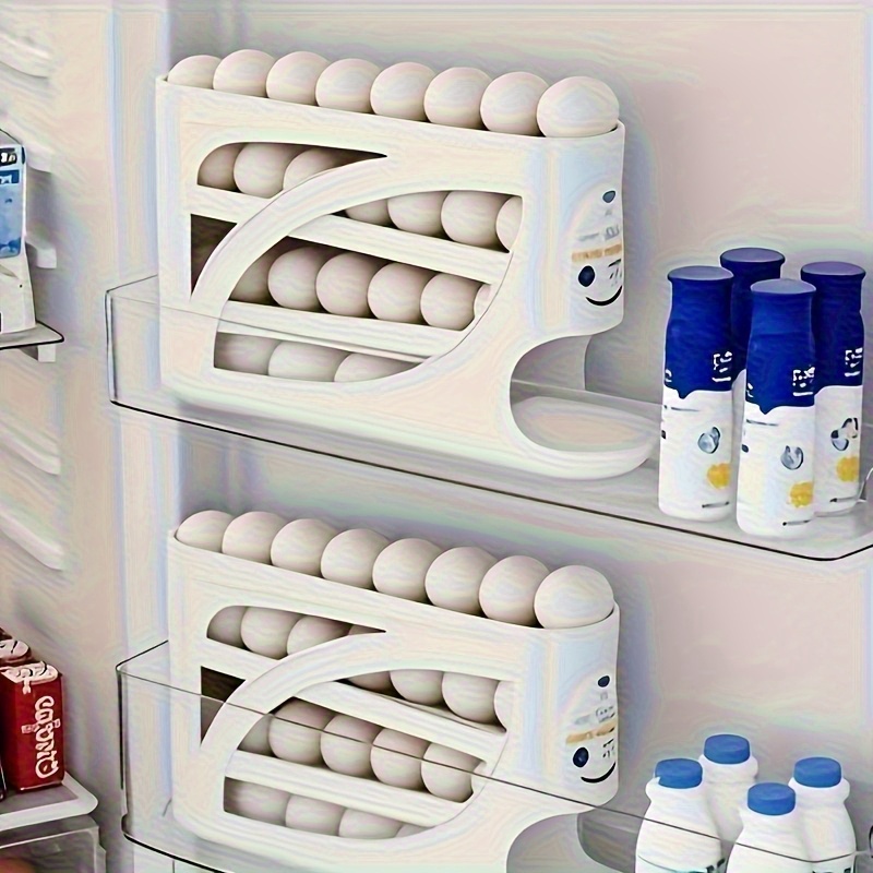Wiloria|Large Capacity Multi-Layer Egg Organizer with Side Door Storage & Fresh-Keeping Design