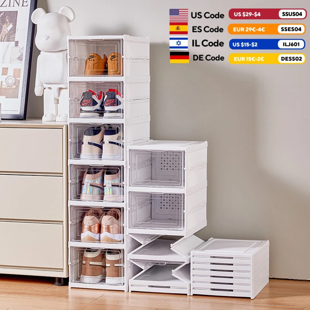 Wiloria | Stackable Dustproof Organizer for Sneakers, High-Tops & Heels