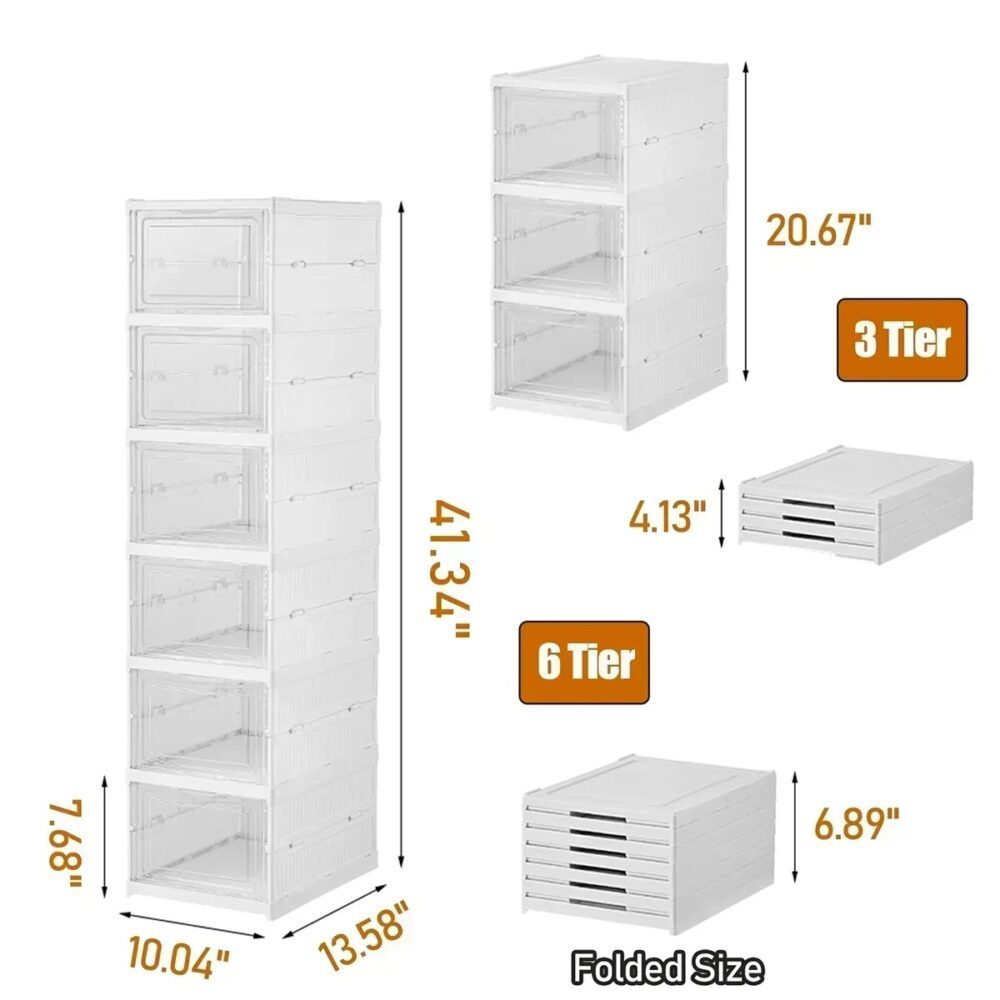 Wiloria | Stackable Dustproof Organizer for Sneakers, High-Tops & Heels