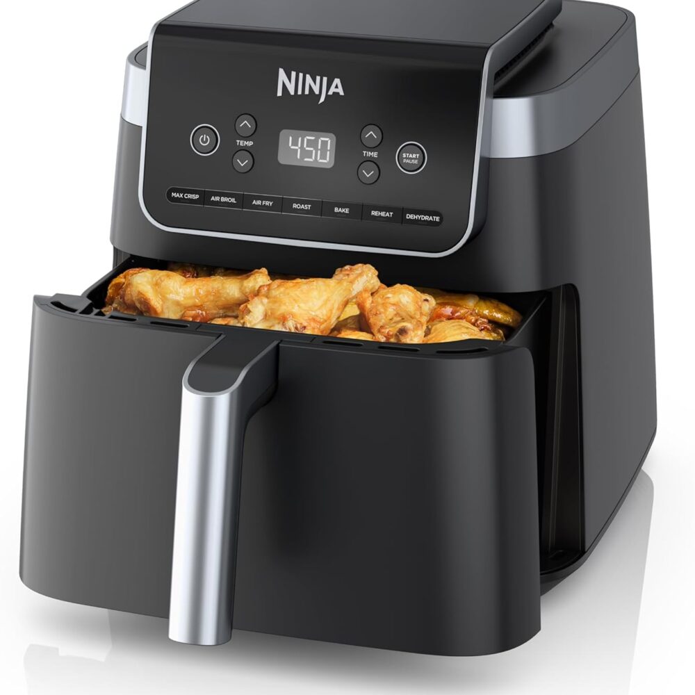 Ninja | Air Fryer | 6.5 QT Pro XL Capacity fits 9lbs of Wings | 6-in-1 Max Crisp|Wiloria