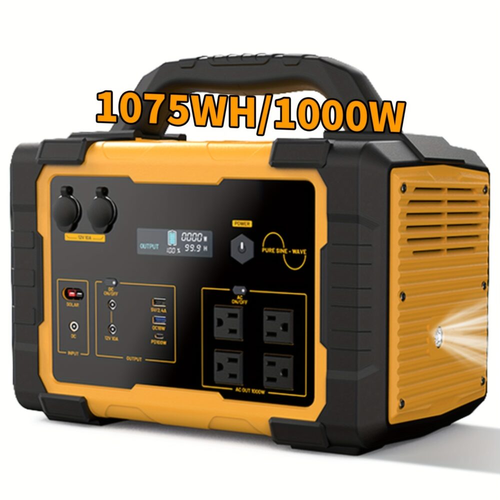 Power Your Adventures Anywhere – 1000W Portable Solar Generator for Ultimate Freedom ⚡☀️| Wiloria