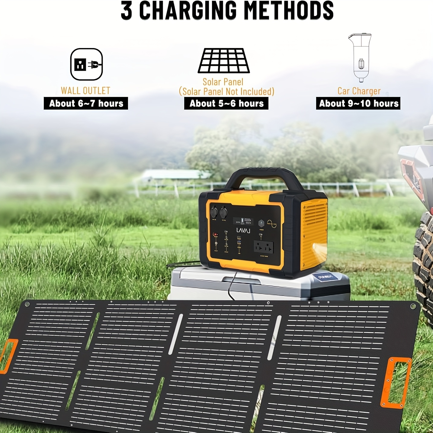 Power Your Adventures Anywhere – 1000W Portable Solar Generator for Ultimate Freedom ⚡☀️| Wiloria - Image 2
